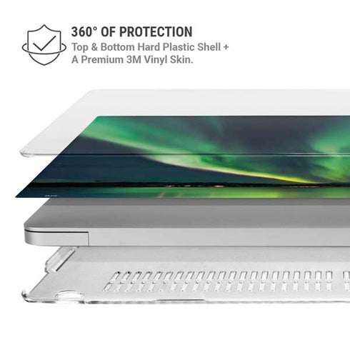 StockTrek Aurora Borealis Over Tjeldsundet in Norway MacBook Pro 14in (2021-24) Case plus Skin